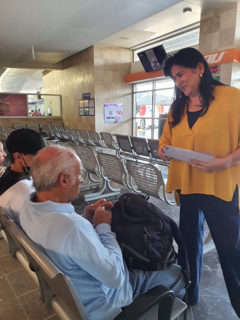 Sandra Carolina Arellano recorre la CAPU para informar sobre la elección judicial