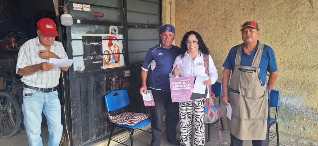 Paola Abraham, candidata a Magistrada de Circuito, visita Chipilo de Francisco Javier Mina y promueve el voto judicial