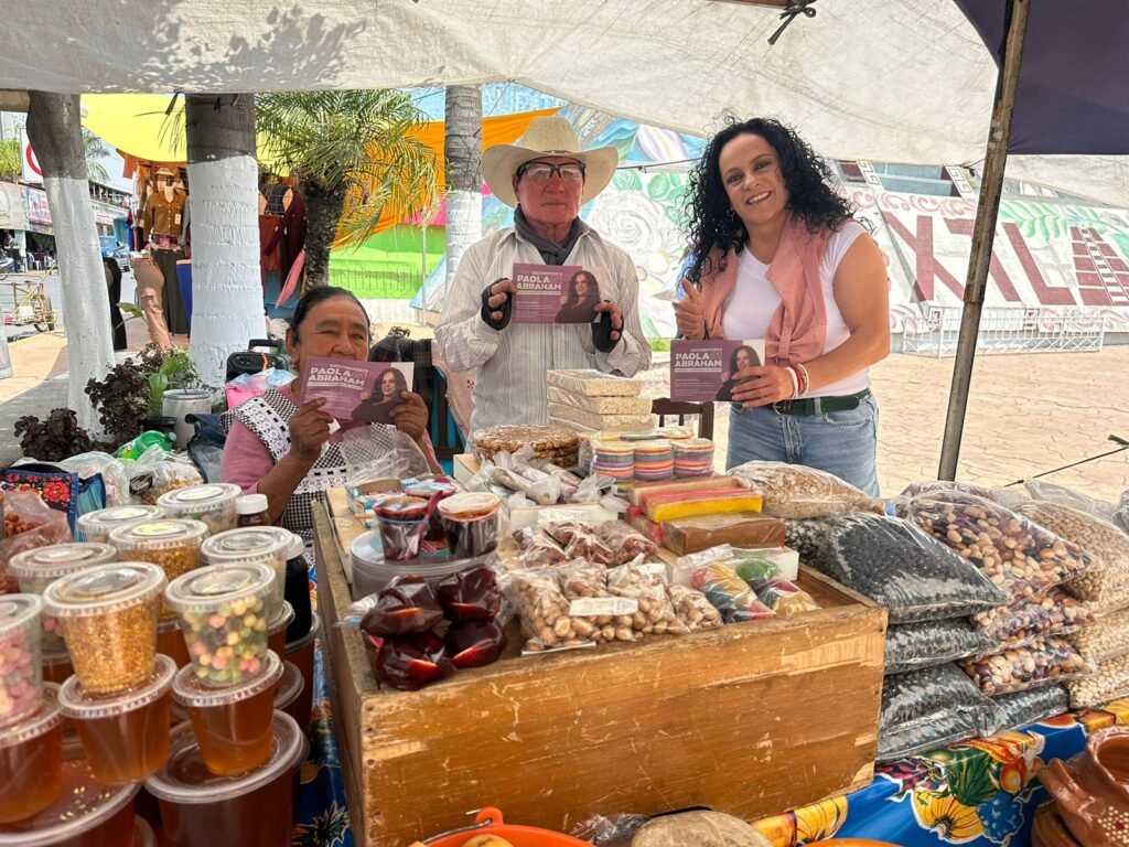 Paola Abraham, candidata a Magistrada de Circuito, visita San Miguel Xoxtla y promueve una justicia con rostro ciudadano